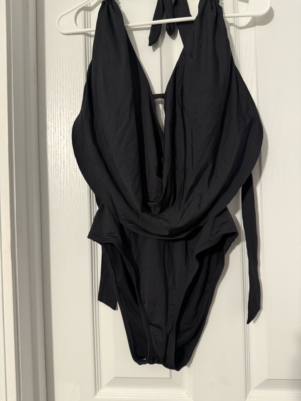 Bar III Black Halter One-Piece Swimsuit